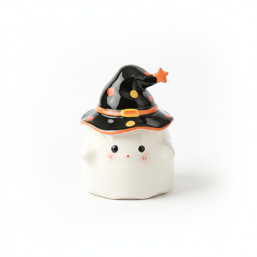 Whimsical Ghost Ceramic Mug