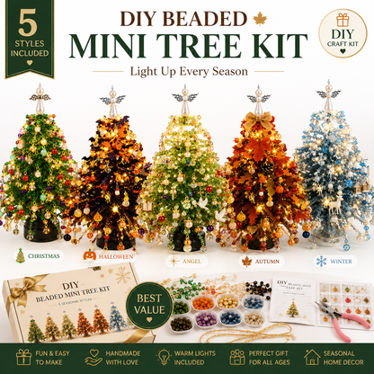 🎄 DIY Christmas tree bead kit – 🎅 Create your own sparkling Christmas decoration