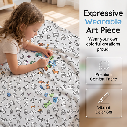 🔥LAST DAY SALE 50% OFF!!🎨Creative Cozy Coloring Blanket Kit