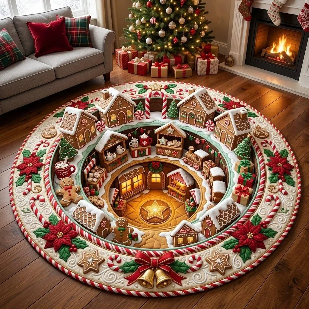 🎄 3D Illusion Christmas Rug✨