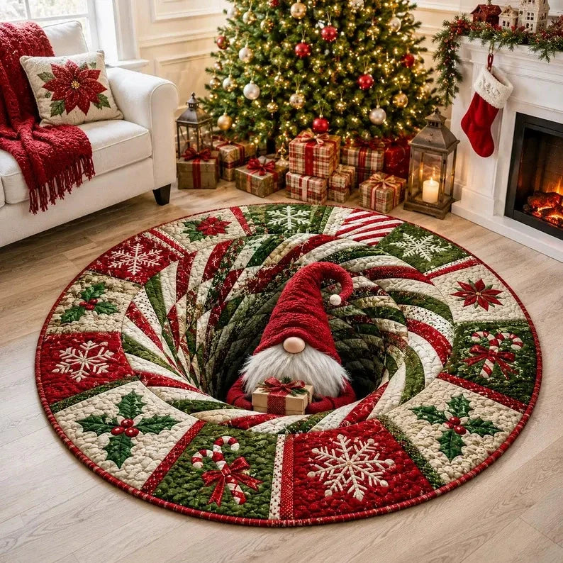 🎄 3D Illusion Christmas Rug✨