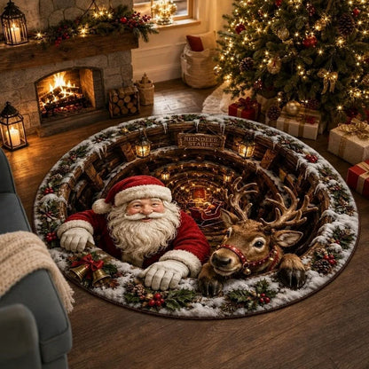 🎄 3D Illusion Christmas Rug✨