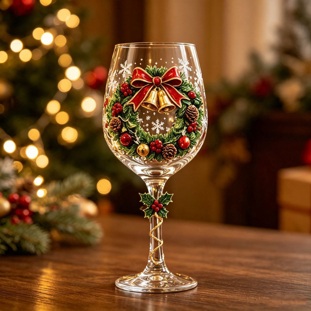 🔥🎁Christmas  Wine Glass Collection Gift Box Set✨