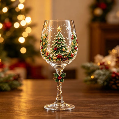 🔥🎁Christmas  Wine Glass Collection Gift Box Set✨
