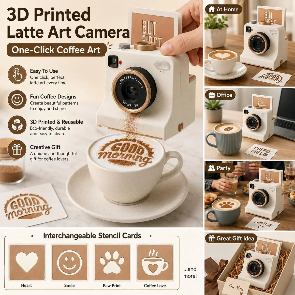 ☕✨ 59% OFF Smart Latte Art Maker Camera Tool 🎨 Create Beautiful Coffee Designs At Home(✨Buy 2 Free Shipping)